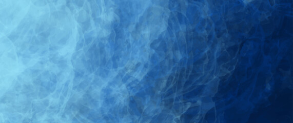 Blue sea with waves. Vector watercolor background for cover design, card, flyer, poster. Summer illustration. Storm. Dark blue ocean and waves. Grunge vector texture.	
