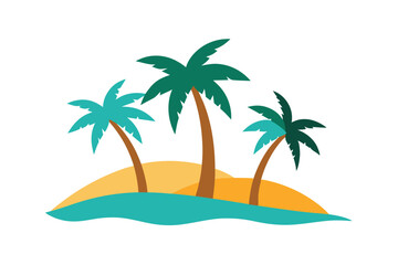 palm trees on the beach