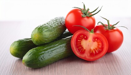 cucumber and tomato