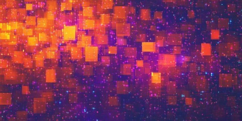 Abstract Colorful Geometric Digital Art