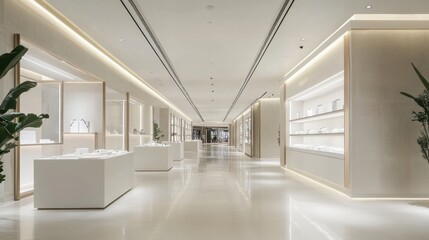 Fototapeta premium Modern jewelry store interior design