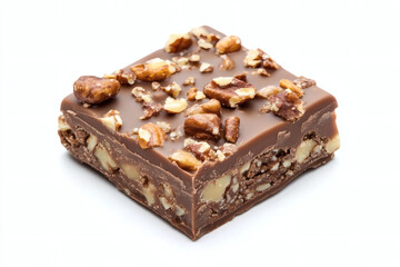 Trio of Praline Chocolate Squares with Varied Nut Fillings 