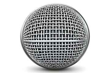 A close up image of a microphone head structure