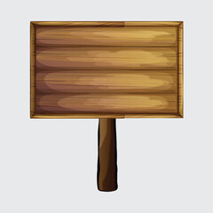 wooden sign board