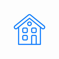 family home icon sign vector