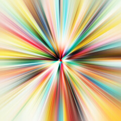 Obraz premium Colorful zoom motion effect. Abstract background. Color lines. Colored texture backdrop and banner. Multi color gradient pattern and textured wallpaper.