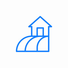 hill house icon sign vector