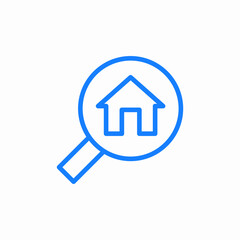 housing search icon sign vector