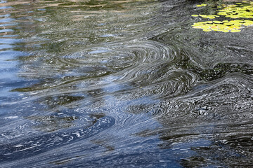 Mesmerizing view of soft currents forming intricate patterns on the water