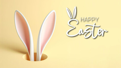 ilustraci&oacute;n conejito de pascua. S&iacute;mbolo de pascua