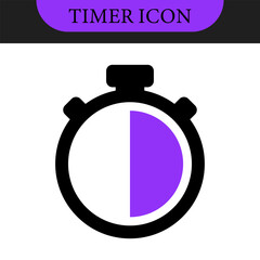 Timer and stopwatch vector icons set. Countdown timer vector icons. Time management. Deadline, punctuality and time management and optimization Countdown 5, 10, 20, 30, 60 minutes. Vector illustration