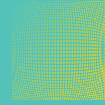 Half tone retro background yelllow dots over blue backdrop