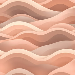 Seamless abstract waves with soft gradients, inspired by Japanese zen aesthetics, elegant flow.