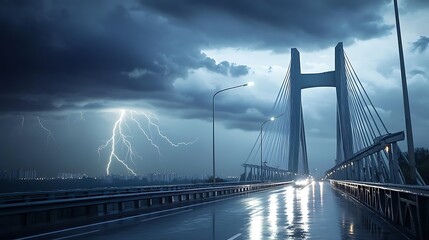 Fototapeta premium bridge over the river