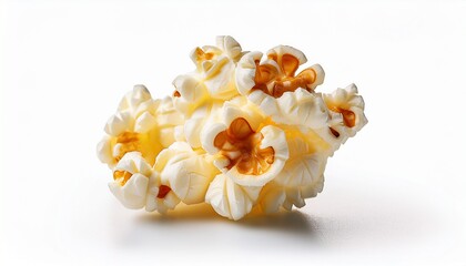 single popcorn snack isolated on white or transparent background