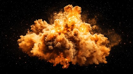 Fiery Explosion Dramatic Smoke Texture