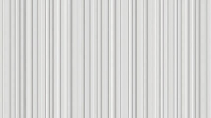 White corrugated metal texture creating a seamless pattern of vertical lines, ideal for backgrounds and design projects related to construction, industry, or modern aesthetics