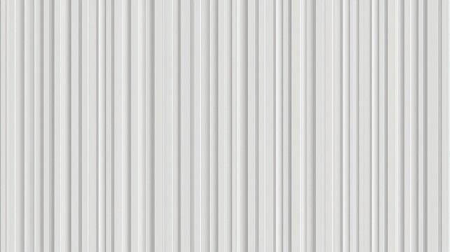 White corrugated metal texture creating a seamless pattern of vertical lines, ideal for backgrounds and design projects related to construction, industry, or modern aesthetics