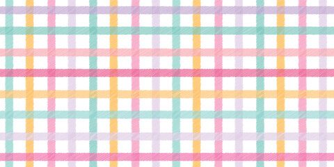 Checkered seamless pattern with colorful stripes, checkered stripes wallpaper, textile print, scrapbooking, wrapping paper, apparel, etc. EPS 10