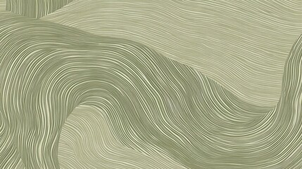 Obraz premium Vibrant green wavy lines weaving together, forming fluid abstract pattern representing connectivity, innovation, digital networks