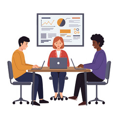 business people working on laptop