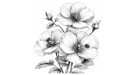Gallery-Magic Flowers: Relaxing Coloring Pages for Adults and Teens" in Vintage Style