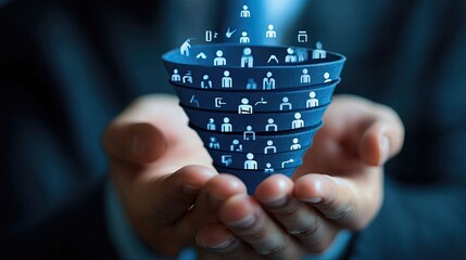 Sales funnel strategies with lead generation techniques, conversion optimization, and marketing automation designed to guide customers through the sales process and increase conversions.