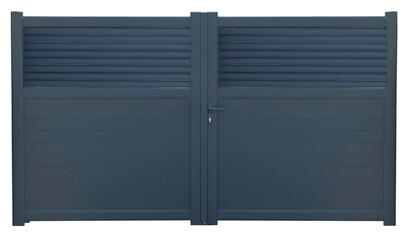 Portail en aluminium gris anthracite	

