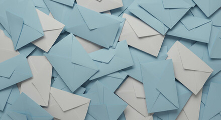 Blue & White Mail: Envelopes, Letters, Correspondence, Delivery - Organize Your Mailbox, Send Messages, Reach Your Audience, Stay Connected!