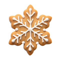 Festive Snowflake Gingerbread Cookie