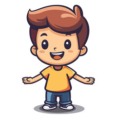 Obraz premium funny cartoon guy
