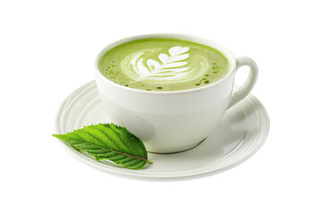 cup of green tea isolated on transparent background Remove png