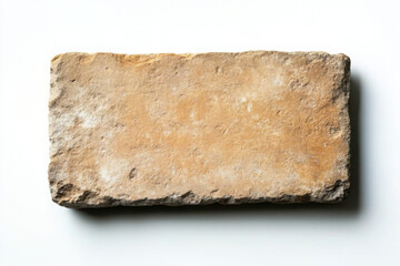 Ancient Roman rectangular stone tablet brick tones architectural. 
