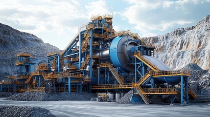 Rare Earth Mining Specialized Mining Equipment Used to Extract Rare Earth Elements from the Earth, Focused on Efficient Extraction and Processing of Rare Minerals for Technology