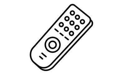 Remote control icon silhouette
