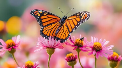 Fototapeta premium Pollinator Conservation Pollinator Conservation Strategies to Protect Bees, Butterflies, and Other Pollinators, Vital for Food Security, Ecosystem Health, and Biodiversity Preservation