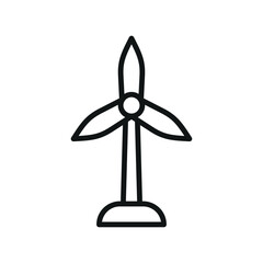 Wind turbine Earth Day icon represents renewable energy and sustainability, perfect for eco-friendly designs, environmental awareness, and green energy illustrations.