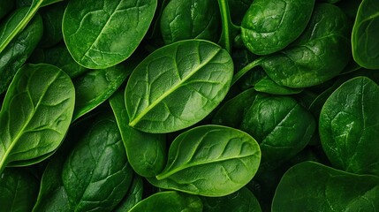Fototapeta premium A close-up of a cluster of lush, green foliage with vibrant leaves on every leaf
