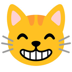 Grinning Cat Face with Smiling Eyes
