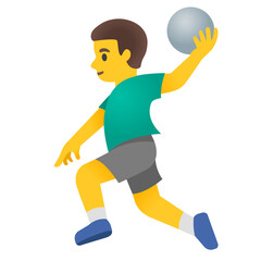 Man Handballing: Medium Skin Tone
