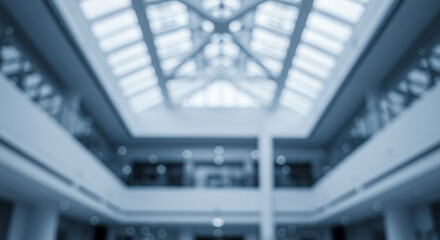 Blurred Interior: Modern Architecture, Open Space, Light, & Design - Abstract Background Texture