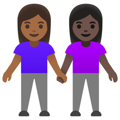 Women Holding Hands (Full Body)
