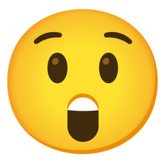 Fototapeta premium Astonished Face with Open Mouth 