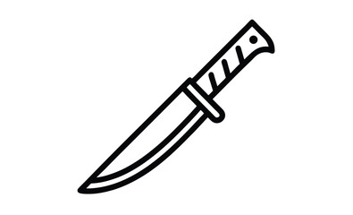 Illustration of a knife silhouette