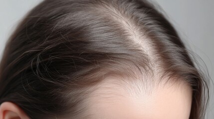 man with thyroid issues showing signs of severe hair thinning