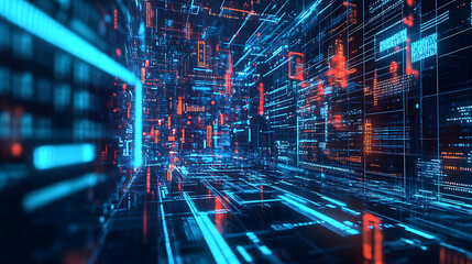 Cyber backdrop with applications in technology, neural networks, ai, digital repositories, audiovisual media, scientific research, educational contexts, and more