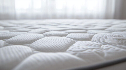 White mattress close-up