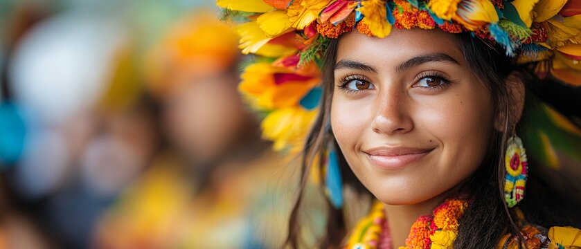 People Gather in Traditional Attire for Cultural Protest Event