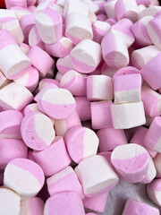 Soft Pink and White Marshmallow Cylinders Background