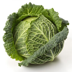 cabbage isolated on white